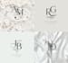 design a luxury wedding logo and monogram for elegant couple