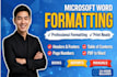 professionally format ms word documents, reports and books