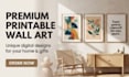 design beautiful printable wall art and poster frames