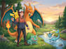draw you as a pokemon trainer and your team with background