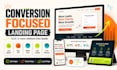 create a conversion focused landing page design