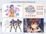 design custom vector illustrations, character and anime style art