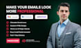 design a clickable HTML email signature