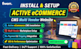 install, setup and customize laravel active ecommerce cms