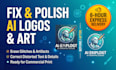 edit and fix ai logo, fix ai image, art design