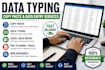 do data typing copy paste