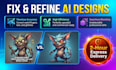 professionally redesign and refine your ai generated designs