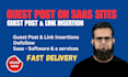 publish saas guest posts with permanent dofollow backlinks