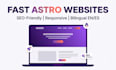 build a fast SEO friendly astro landing page or website