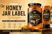 design premium honey jar label honey packaging  bottle