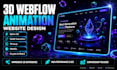 build spline animation interactive 3d webflow website crypto threejs gsap webgl