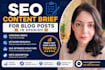 create a SEO article brief for your spanish blog