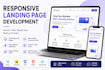 build a responsive react landing page