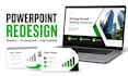 redesign powerpoint slides into a modern business presentation