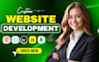 do website development as full stack web developer, PHP laravel HTML CSS react