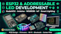 do esp32 nodemcu arduino, addressable led, ws2812b iot and smart lighting system