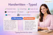 do fast typing PDF to word handwritten to typed documents