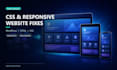 fix your website layout, CSS and responsive design issues fast