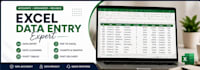 do excel data entry, formatting, cleaning, and pivot tables