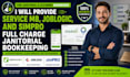 provide servicem8, joblogic, and simpro full charge bookkeeping