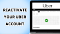 reactivate uber driver , uber eat,spark driver deactivated