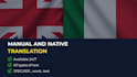 translate between italian and english with proofreading