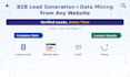 do b2b lead generation and data mining from any website