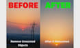 remove objects, wires, poles from photos