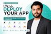 deploy your full stack web app on AWS, vercel, render, railway, azure, gcp