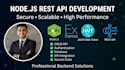 develop a secure node js rest API with express and mongodb