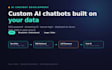 build a custom ai chatbot for your data with  UI