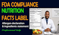 create fda food nutrition facts label