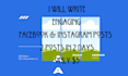 write engaging facebook and instagram posts