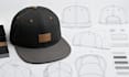 design factory ready cap tech pack for snapback,trucker, trucker, dad hat and be
