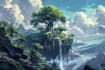 do a fantasy landscape