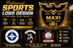 design a modern sports logo