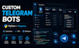 develop a professional telegram bot using python and aiogram