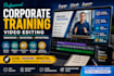 edit professional elearning, online course and training videos