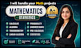 do mathematics, statistics, course support and excel projects