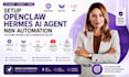 setup openclaw hermes ai agent n8n automation youtube workflow and webhook setup