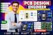 design pcb layout schematic gerber files bom using altium kicad easyeda esp32