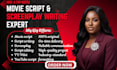 do a professional scriptwriting screenplay movie script and screenwriting