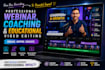 edit webinar, coaching, elearning and educational videos professionally
