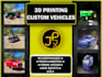 create a custom 3d printable vehicle model