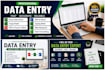 do accurate data entry, excel data entry, copy paste and PDF conversion