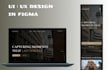 design a modern website UI in figma