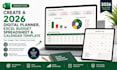 create a smart digital planner, excel budget spreadsheet calendar template