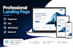 build a professional business landing page