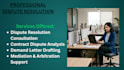 draft professional dispute resolution documents