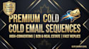 write a high converting premium b2b cold email sequence